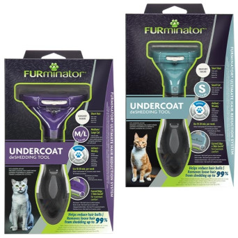 Furminator - Kurzes Haar deShedding für Gatti und Pelo Corto Small - 