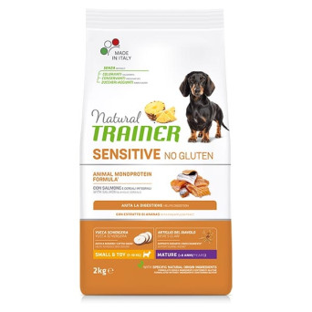 Trainer Natural Sensitive No Gluten Small & Toy Mature Salmone 2 kg.