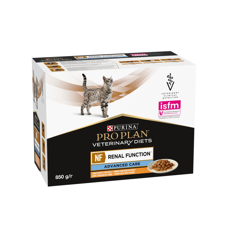 Purina proplan diet nf cat chicken 10 bags 85 gr - 