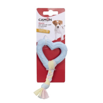 CAMON Heart for Puppies in Thermoplastic with Cotton Braid - 