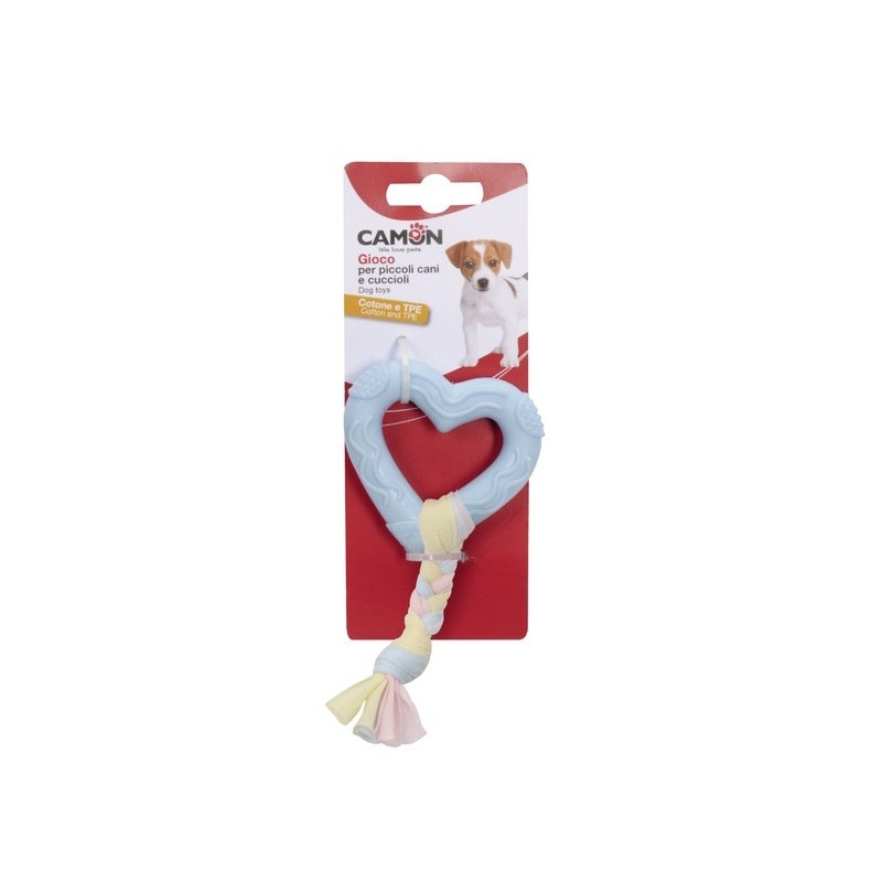 CAMON Heart for Puppies in Thermoplastic with Cotton Braid - 