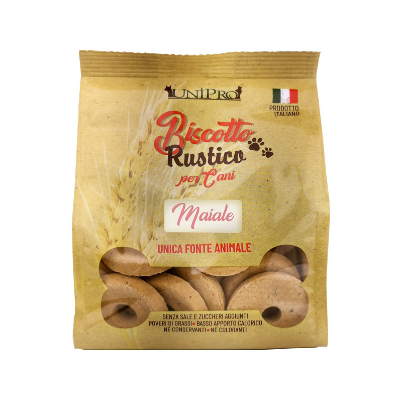 UNIPRO Biscotto Rustico per Cani al Maiale 300gr. - 