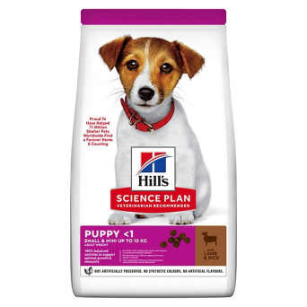 Hill's Pet Nutrition Science Plan Small & Mini Puppy con Agnello con Riso 6KG