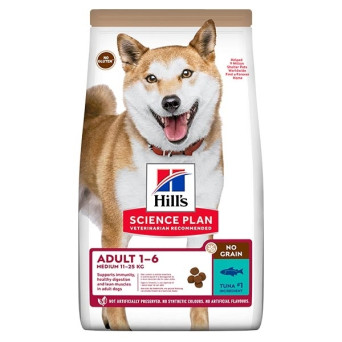 Hill's Pet Nutrition - Science Plan No Grain Adult Medium con Tonno 12KG