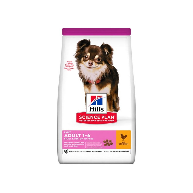 Hill's Pet Nutrition - Science Plan Light Small & Mini Adult con Pollo - 