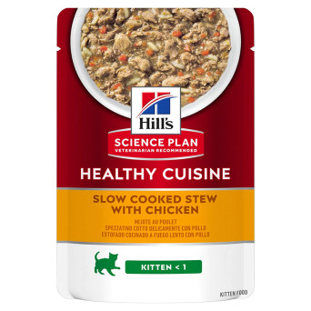 Hill's Pet Nutrition - Science Plan Healthy Cuisine Cat Kitten Spezzatino con Pollo