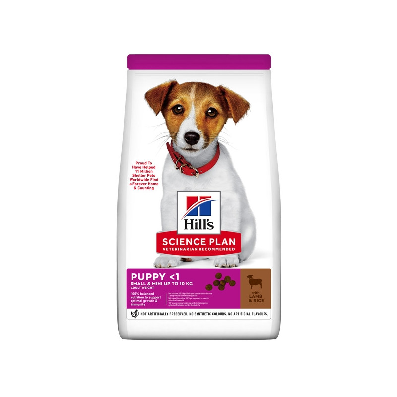 Hill's Pet Nutrition - Science Plan Small & Mini Puppy con Agnello con Riso 300gr. - 