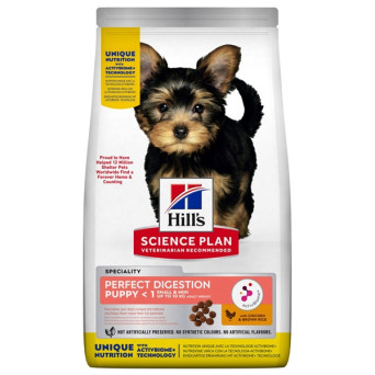 Hill's Pet Nutrition - Science Plan Perfect Digestion Small & Mini Puppy con Pollo e Riso Integrale