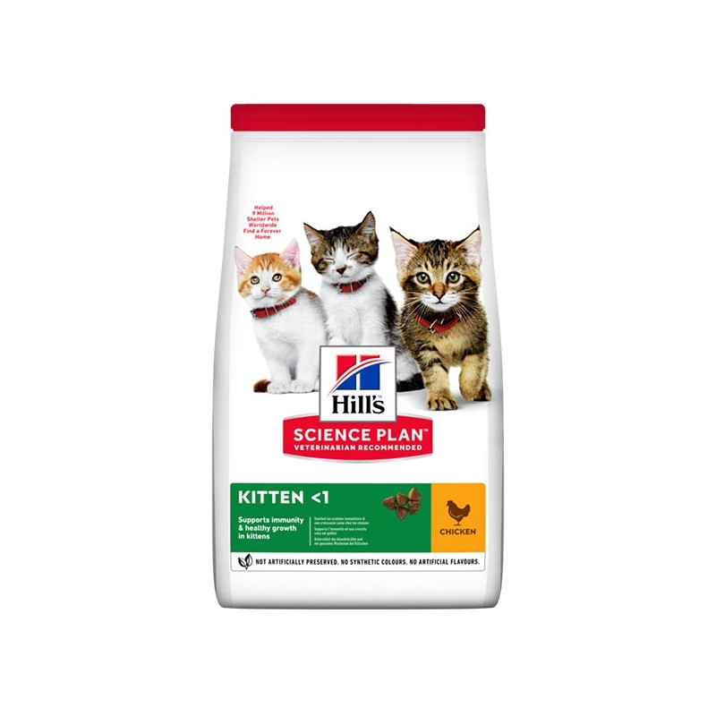 Hill's Pet Nutrition - Science Plan Kitten con Pollo  1 anno 3KG - 