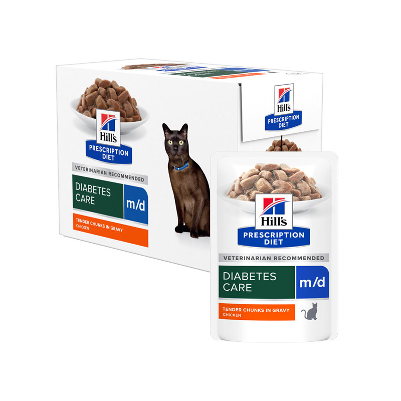 Hill's Pet Nutrition - Prescription Diet m/d Diabetes Pollo 12x85gr. - 