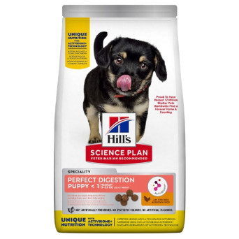 Hill's Pet Nutrition - Science Plan Perfect Digestion Medium Puppy con Pollo e Riso Integrale 12KG