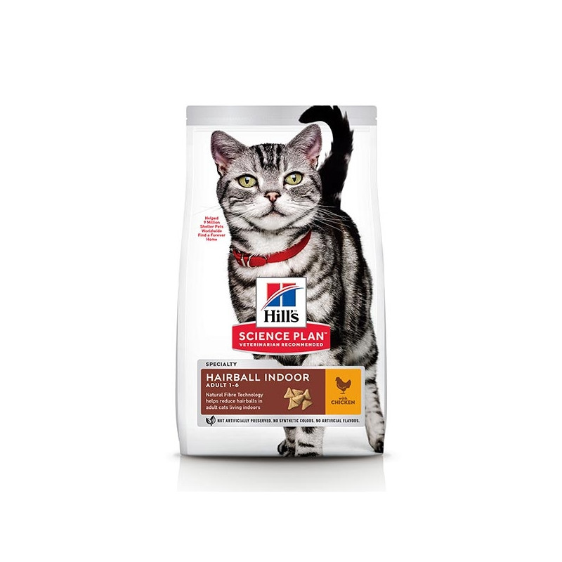 HILL'S Science Plan Adult Hairball Indoor mit Huhn 300 gr. - 