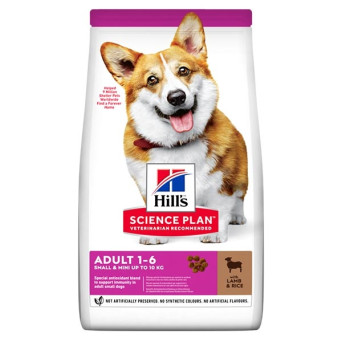 Hill's Pet Nutrition – Science Plan Small & Mini Adult mit Lamm und Reis 6 kg