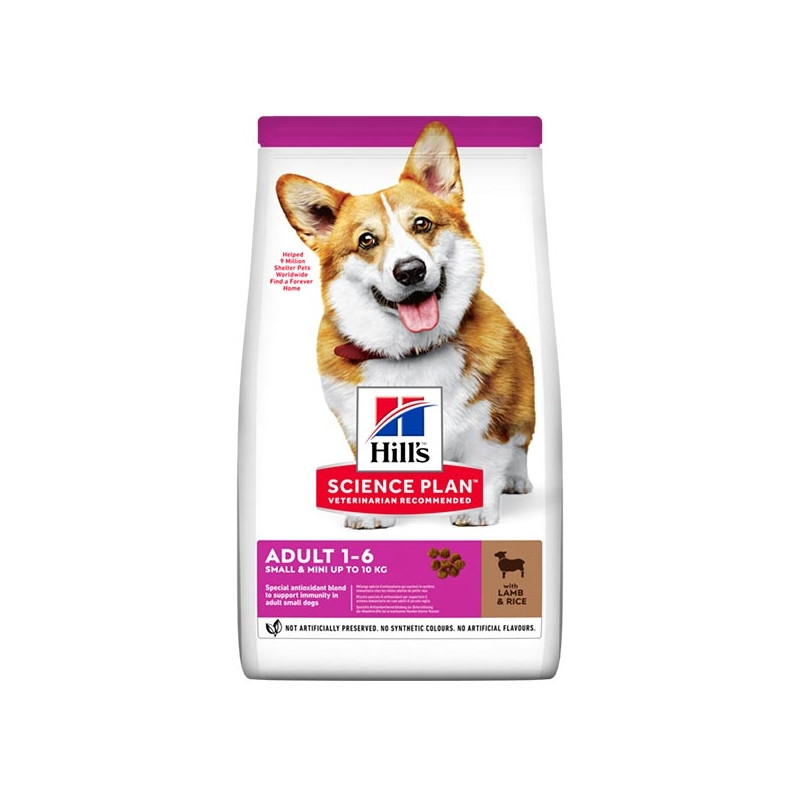 Hill's Pet Nutrition – Science Plan Small & Mini Adult mit Lamm und Reis 6 kg - 