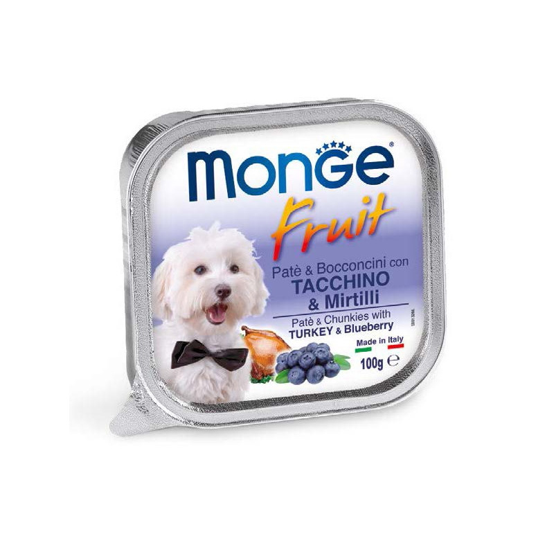 Monge - Fruit Paté e Bocconcini con Tacchino e Mirtilli - 