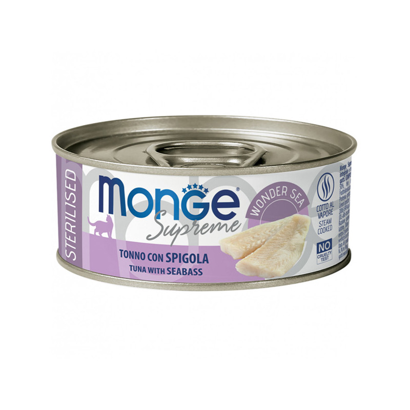 Monge - Supreme Sterilised Adult Cat Tonno Spigola - 