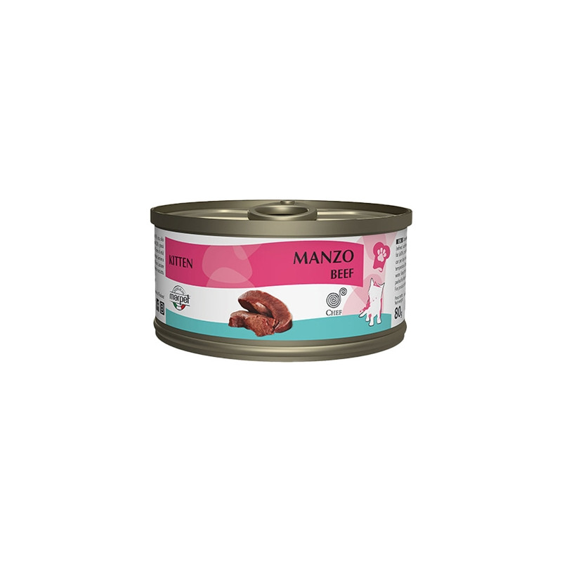 Marpet - Aequilibriavet Chef Kitten Manzo 80 gr. - 