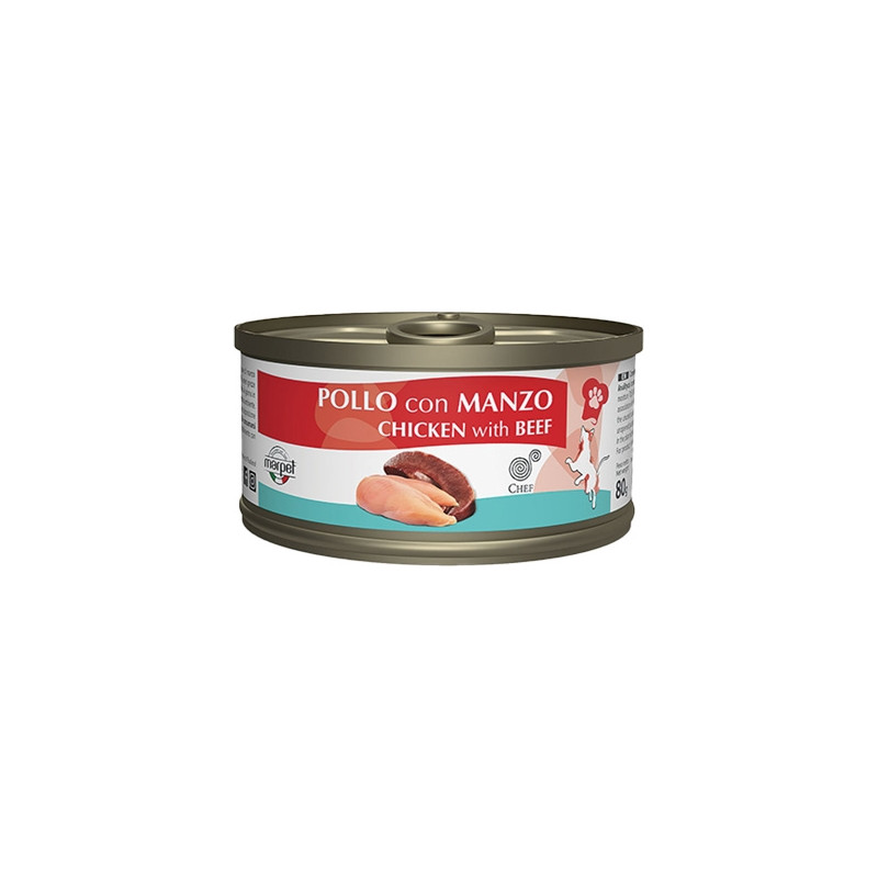 Marpet - Aequilibriavet Chef Chicken with Manzo 80 gr. - 