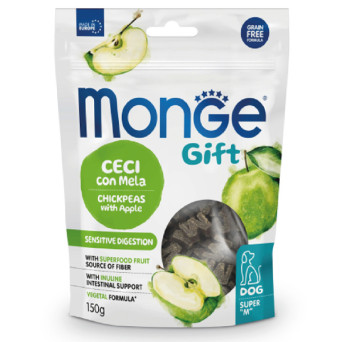 Monge - Snack Geschenk Hund Adult Super M Sensitive Digestion Ceci con Mela 150 gr.