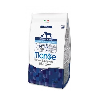 Monge - Natural Superpremium Medium Starter Ricco di Pollo 1.50 KG - 