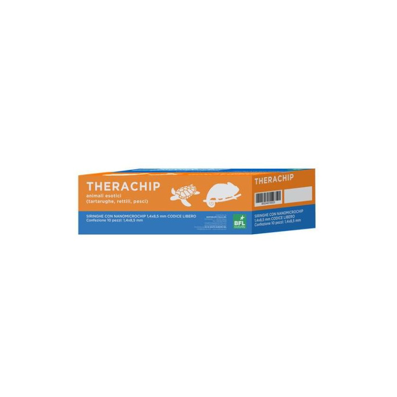 Bioforlife Therapet - Siringa con nanochip per animali esotici Ago 1,4 x 8,5 mm - 