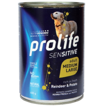 Prolife - Sensitive Adult Medium/Large Reindeer & Potato 800gr.