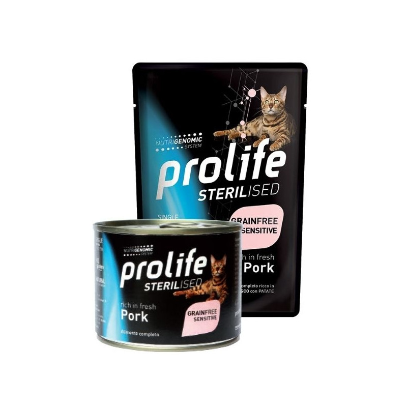 Prolife - Sterilised Grain Free Adult Pork 200gr. - 