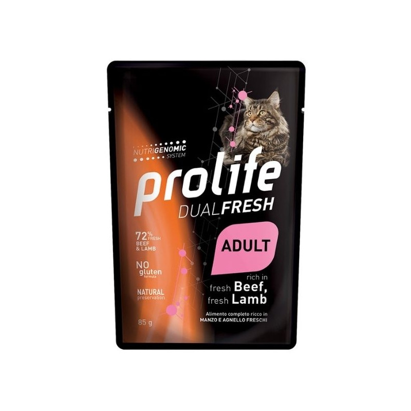 Prolife - Dual Fresh Adult Beef & Lamb 12X85GR - 