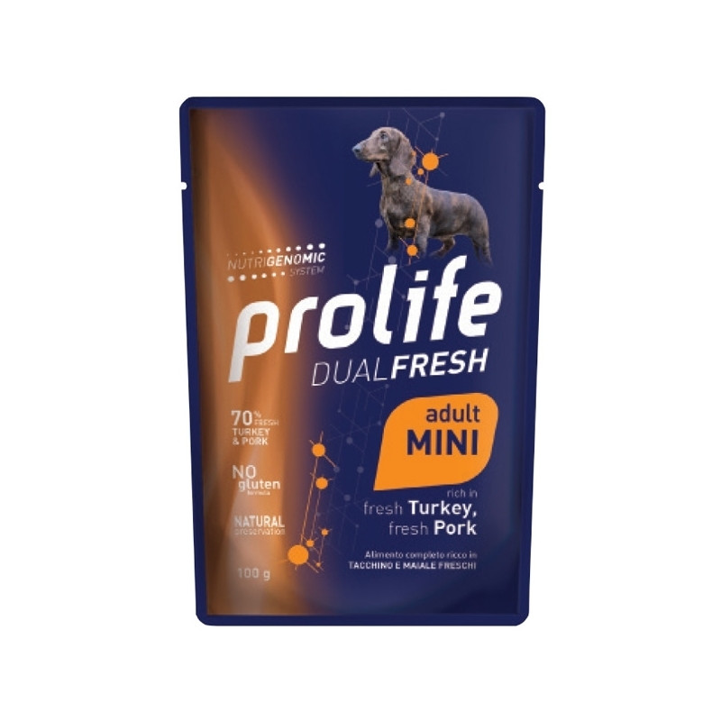 Prolife - Dual Fresh Adult Mini Truthahn & Schweinefleisch 100gr - 