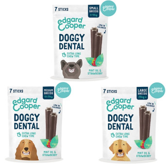 Edgard&Cooper - Doggy Dental Strawberry and Mint Medium 10-25 Kg