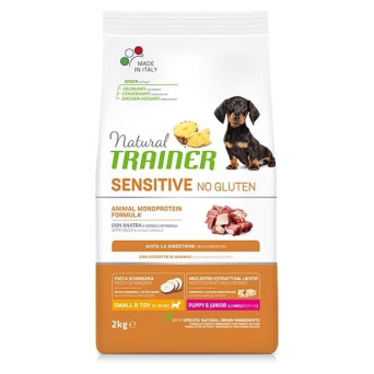 Trainer - Natural Sensitive No Gluten Small & Toy Puppy & Junior mit Anatra 2KG