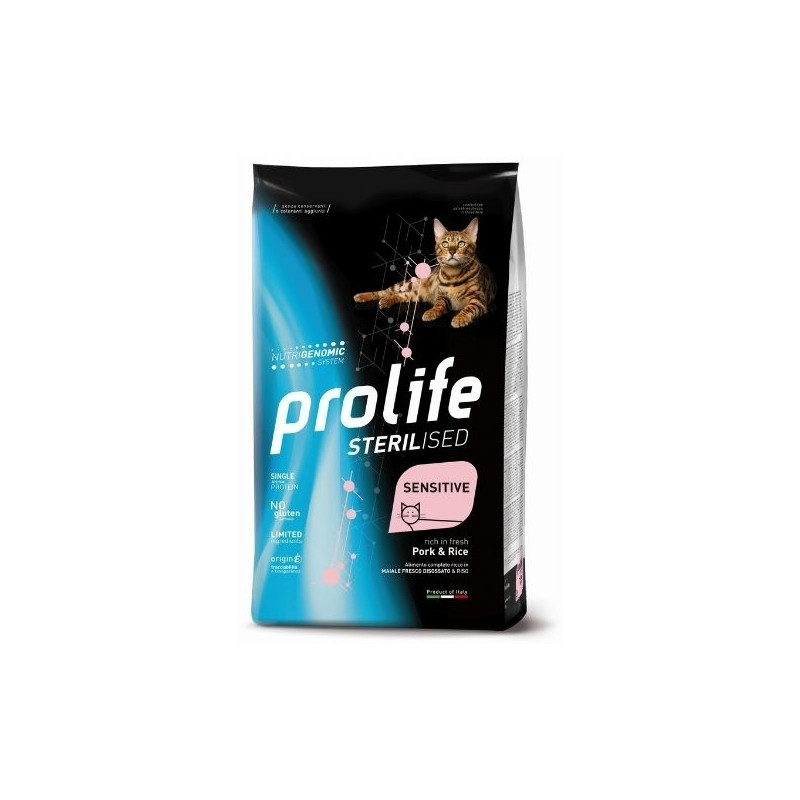 Prolife - Sterilised Sensitive Adult Pork & Rice 7KG - 