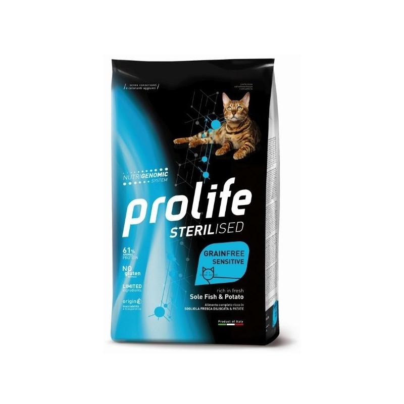 Prolife - Sterilised Grain Free Adult Sole Fish & Potato 7KG - 