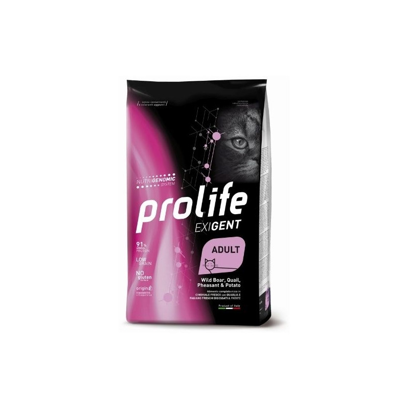 Prolife - Exigent Adult Wildschwein, Wachtel, Fasan und Kartoffel 400gr - 