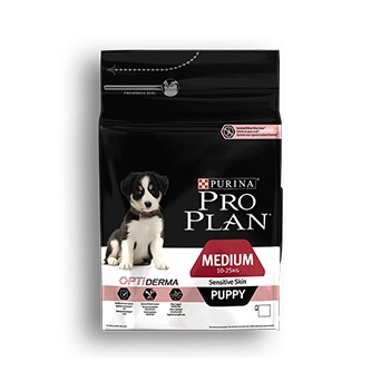 Nestle' Purina - Pro Plan Medium Puppy Optiderma Sensitive Skin con Salmone 12 kg