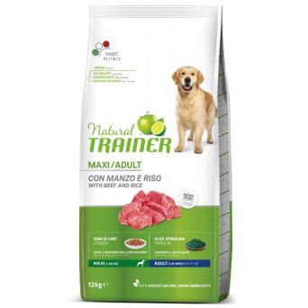 Natural Trainer - Adult Maxi mit Rindfleisch und Reis 12 kg