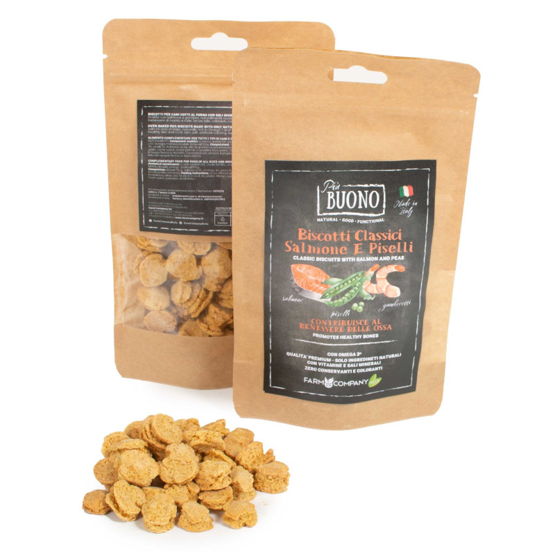 FARM COMPANY BUONO Biscotti classici al Salmone 80 gr. - 