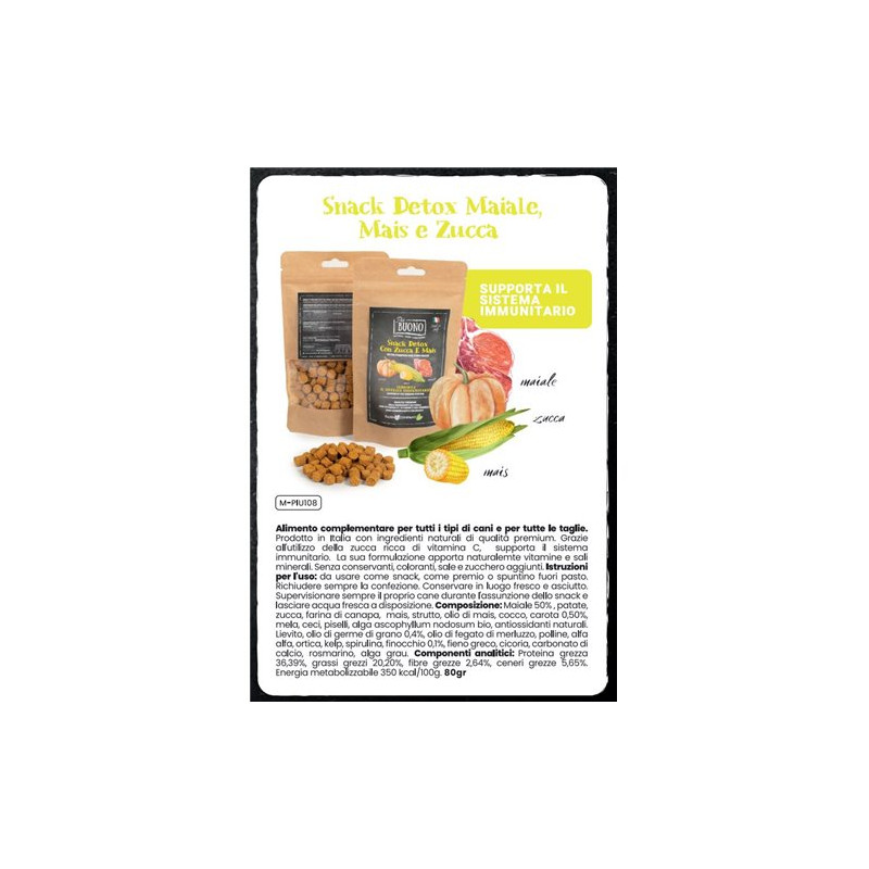 FARM COMPANY Buono Snack Detox con Zucca e Finocchio 80 gr. - 