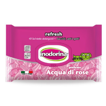 INODORINA SALVIETTE ACQUA DI ROSE 40 pz. - 