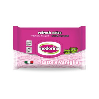 INODORINA SALVIETTE LATTE VANIGLIA 40 pz. - 