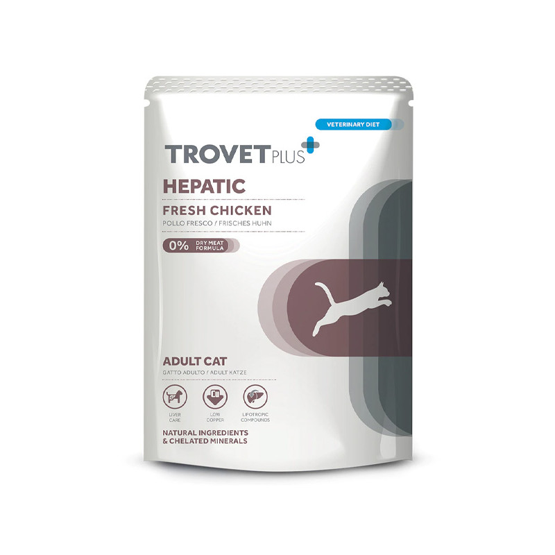 Trovet - Plus Cat Hepatic Pollo Fresco Chicken 85gr - 