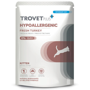 Trovet - Plus Cat Kitten Hypoallergenes Tacchino Fresco 85gr - 