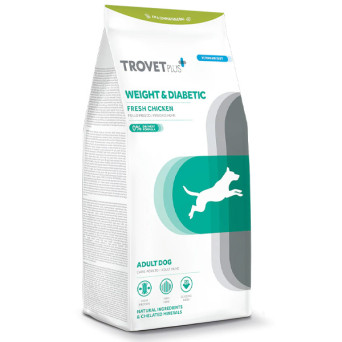 Trovet - Plus Hundegewicht für Erwachsene und Diabetiker Pollo Fresco 3 kg