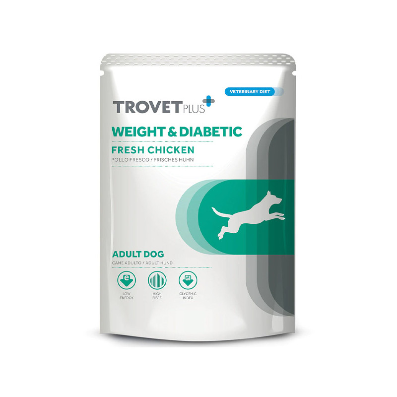 Trovet - Plus Dog Adult Weight & Diabetic Pollo Fresco 100gr - 