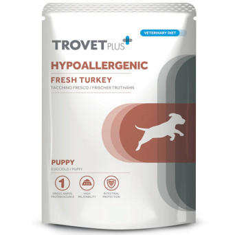 Trovet - Plus Dog Puppy Hypoallergenes Tacchino 100gr - 