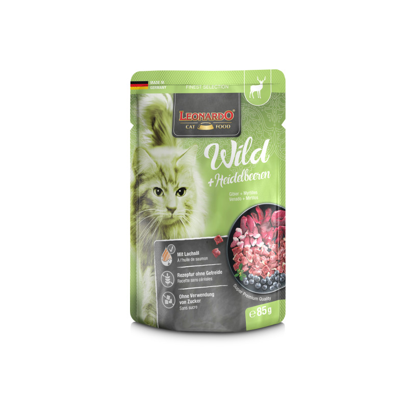 Leonardo Wild + Blaubeeren 85 gr. (Beutel) - 