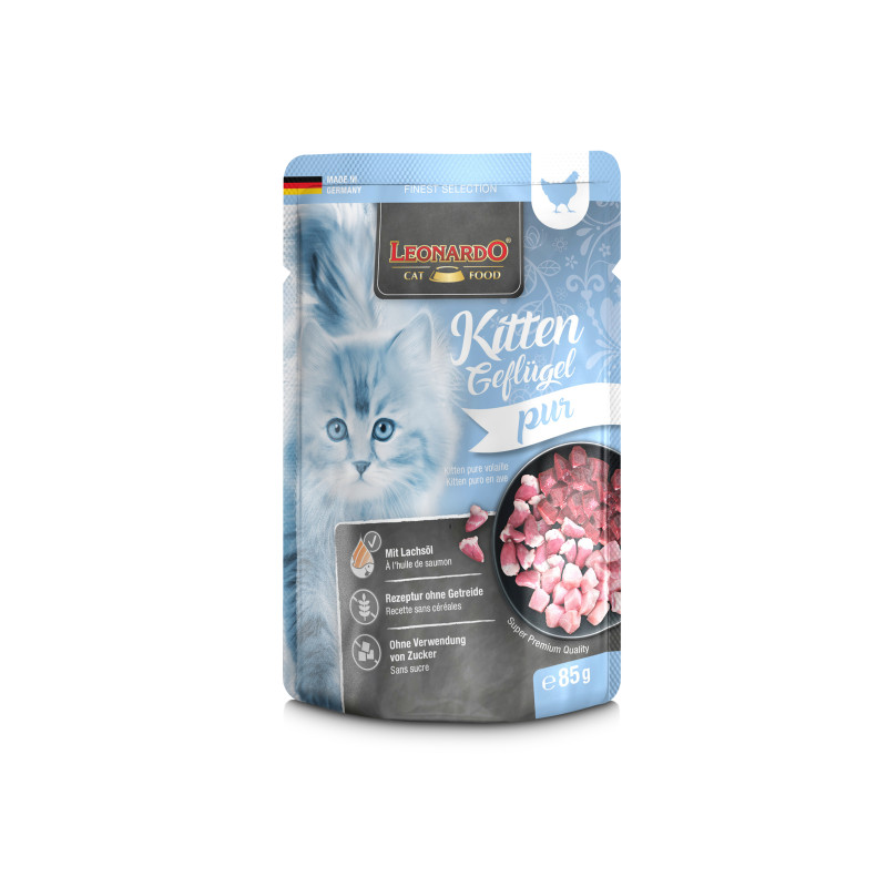 Leonardo Kitten Pollame 85 gr. (Bustina) - 