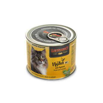 LEONARDO SUPERIOR Dose Huhn mit Spinat 200 Gr - 