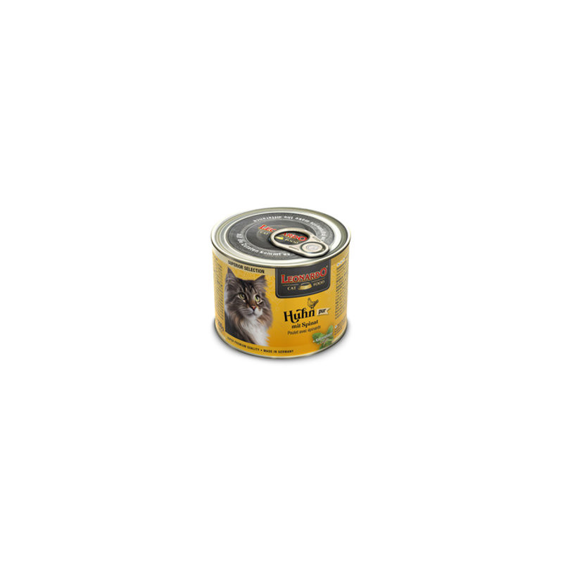 LEONARDO SUPERIOR Dose Huhn mit Spinat 200 Gr - 