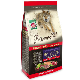 Primordial Adult mini anatra trota Grain Free 6 kg - 